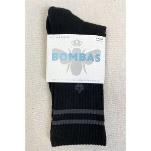 Bombas NWT Black Crew Socks Size Small